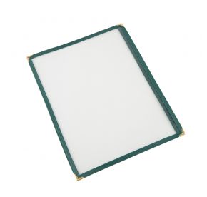 1-Pocket Menu Cover 8-1/2" x 11" Green