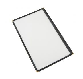 1-Pocket Menu Cover 8-1/2" x 14" Black