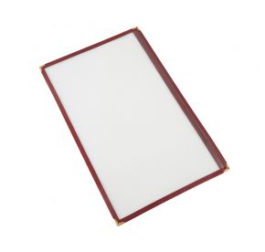 1-Pocket Menu Cover 8-1/2" x 14" Burgundy