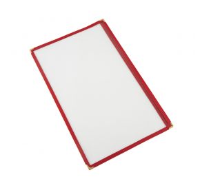 1-Pocket Menu Cover 8-1/2" x 14" Red