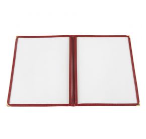 2-Pocket Menu Cover 8-1/2" x 11" Burgundy