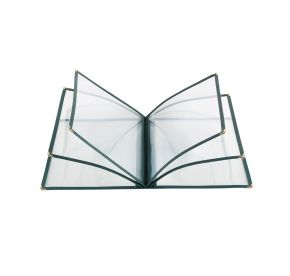 6-Pocket Menu Cover 8-1/2" x 11" Green