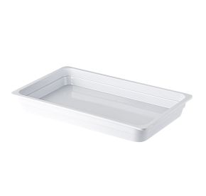Buffet Pan Melamine White 1/1 Size 2-1/2" Deep
