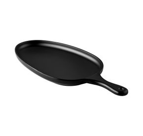 Skillet Oval W/ Hdl Matte Black 10-3/8"x6-3/4" 14-5/8"OL