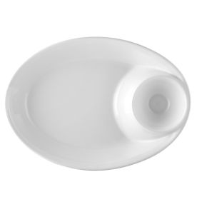 Oval Chip & Dip Bowl [Chip 65oz I Dip 8oz] 13 7/8"