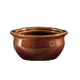 Onion Soup Crock Brown 12oz 5"