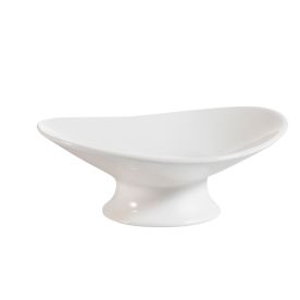 Oval Plate W/ Foot 6 1/2"