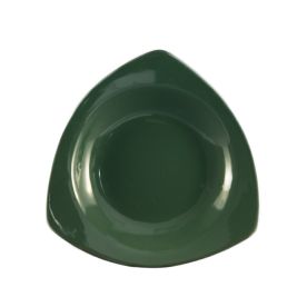 Triangular Pasta Bowl Green 22oz 10 1/2"