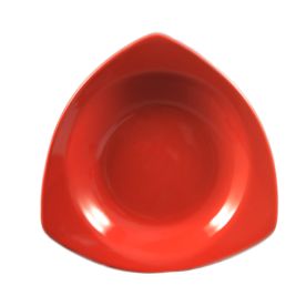 Triangular Pasta Bowl Red 22oz 10 1/2"