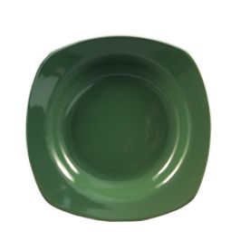 Square Pasta Bowl Green 22oz 11 1/2"