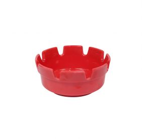 Ashtray Plastic 4"Dia Red 