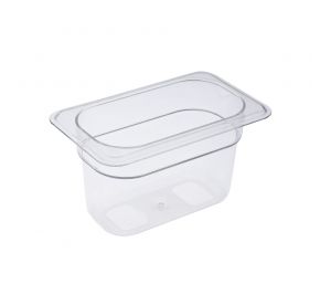 Polycarbonate Food Pan 1/9 Size 4" Depth