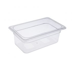 Polycarbonate Food Pan 1/4 Size 4" Depth