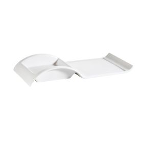 Rect. Platter W/ Square Holder For PLT-B5 10"
