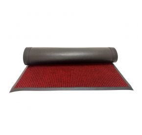 Carpet Floor Mat Vinyl Back Burgundy 10x3' 