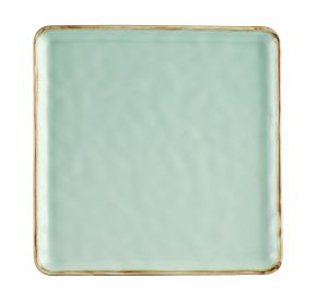 Square Plate Light Green 12"
