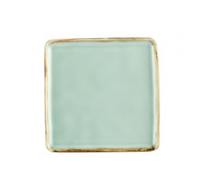 Square Plate Light Green 6"