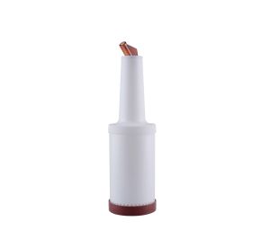 Pour Bottle W/ Spout & Lid 1QT Brown