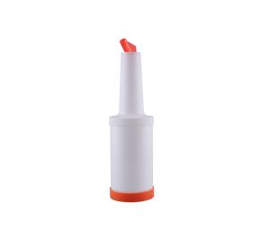 Pour Bottle W/ Spout & Lid 1QT Orange
