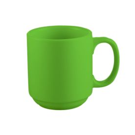 Prime Straight Stacking Mug Green 12oz 3 1/4"