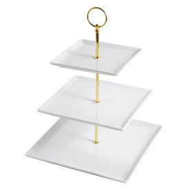 Square 3-Tier Serving Tray 10"
