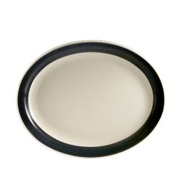 Oval Platter N.R. Black 9 1/2"