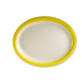 Oval Platter N.R. Yellow 9 1/2"
