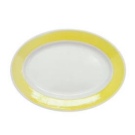 Oval Platter R.E. Yellow 15 1/2"