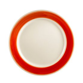 Plate R.E. Red 7 1/4"