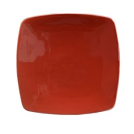 Square Flat Plate Red 11 7/8"