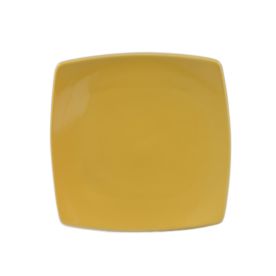 Square Flat Plate Yellow 8 7/8"