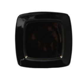 Square In Square Plate Black 8 7/8"