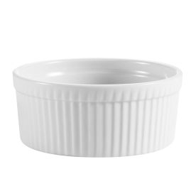 Ramekin Fluted PW 8oz 4"