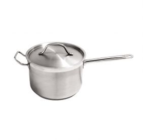Saucepan SS with Helper Handle & Lid 7.5 qt.