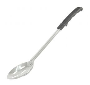 Basting Spoon Slotted 1.2mm Black Handle 15"