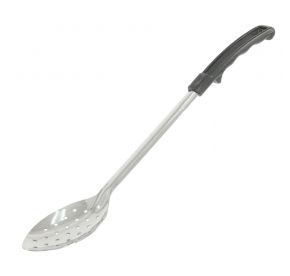 Basting Spoon Perforated 1.2mm Black Handle 15"