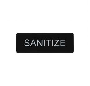9"x3"H Compliance Sign "Sanitize"