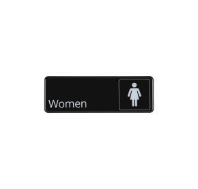 9"x3"H Compliance Sign "Women"