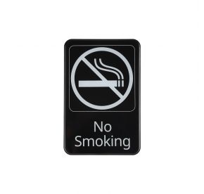 6"x9"H Compliance Sign "No Smoking"
