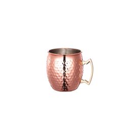 Copper-Plated Moscow Mule Mug 20 oz., Hammered Finish