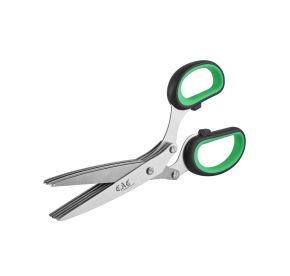 Shears Stainless Steel 4" 5-Blade Herb W/ PP/TPR Handle
