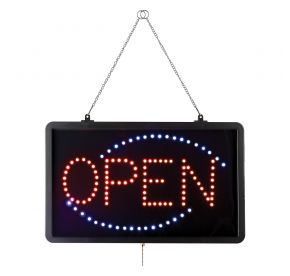 Sign LED "OPEN" Rectangular