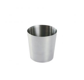 Mini Stainless Steel Fry Cup 3-1/2"Dia x 3-1/2"H Smooth