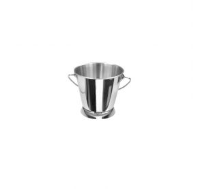Serving Pail w/ Handle Stainless Steel Mini Smooth 4"Dia x 3-3/4"H