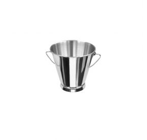 Serving Pail w/ Handle Stainless Steel Mini Smooth 5"Dia x 5"H