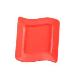 Square Plate Red 12"