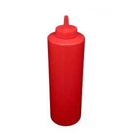 24 oz. Squeeze Bottle, Red, 6-PC/Pack