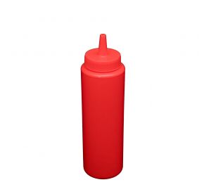 8 oz. Squeeze Bottle, Red, 6-PC/Pack