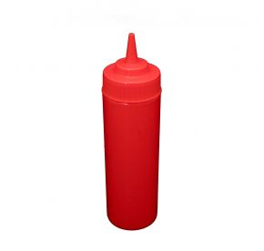 12 oz. Wide-Mouth Squeeze Bottle, Red, 6-PC/Pack