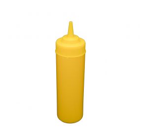 12 oz. Wide-Mouth Squeeze Bottle, Yellow, 6-PC/Pack